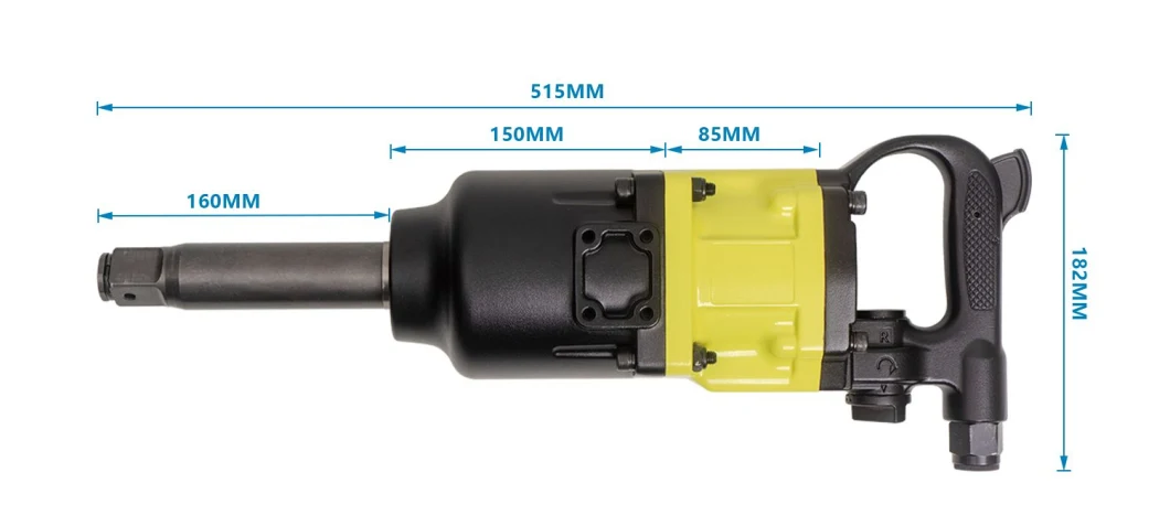 Clé d'impact d'air de 1 pouce avec la conception jumelle de marteau, la haute fréquence de grève, vitesse, appropriées rapides à réparer des voitures et à démanteler des pneus