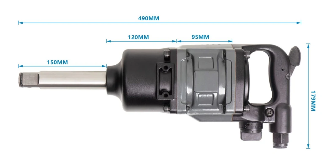 Tr-535 industriel professionnel résistant pneumatique rapide et précis de clé d'impact d'air de 1 pouce d'impact de clé