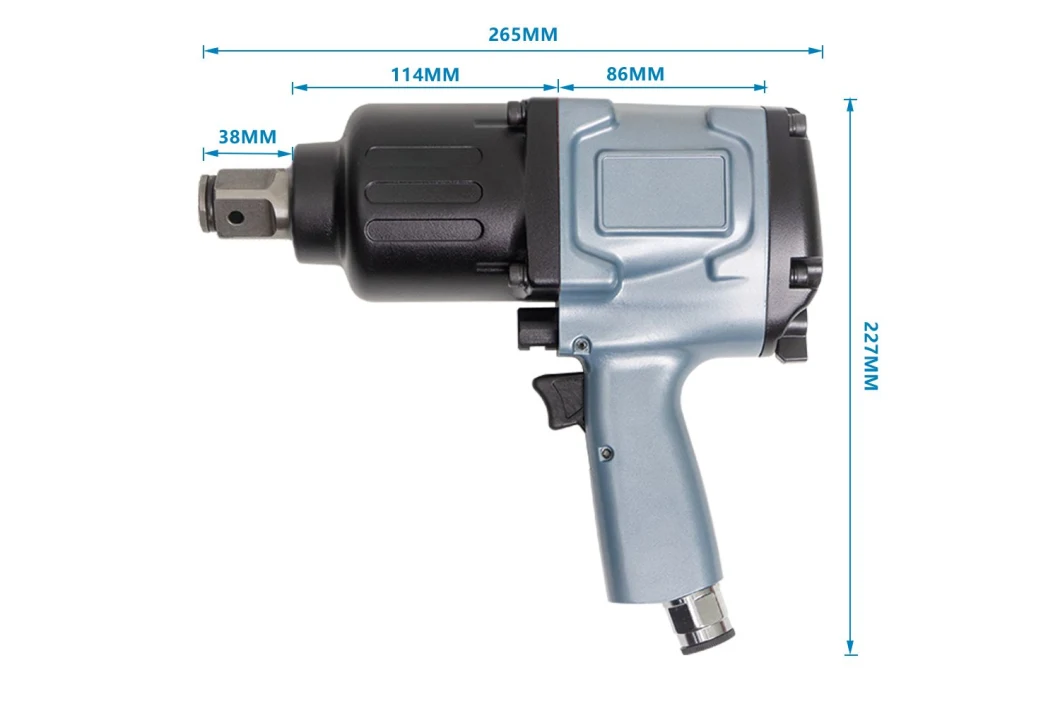 L'usine de clé d'impact d'air de 1 pouce vend la structure simple de haute qualité de grève de Pinless de marteau de rendement élevé